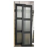 1 Lot: (2) 21x84 Barn Doors, Frosted Glass