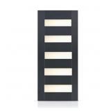 $788 36x80 In. Frosted Glass Black Modern Door