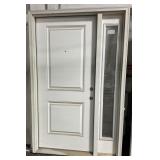 53.5 X 83.5 EXTERIOR DOOR WITH SIDE LIGHT SOLID CO