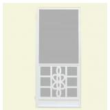 36 x 80 in. White Outswing Metal Screen Door