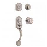 $146 Montara Satin Nickel Handleset with Juno Knob