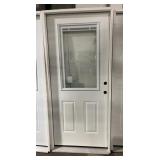 $1225 MMI Door 36x80 Fiberglass Half-Lite LH Inswi