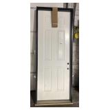 37 1/2 x 97 Exterior Fiberglass Door, White
