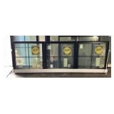 105 x 35 Pella Triple Fixed Window, Black
