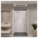 $1972 48"x34"x84" Composite Stone Shower Kit.