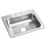 $121 Elkay Dayton 25" Drop In Single Basin Sink