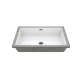 23-5/8 in. Rectangle Undermount Sink in White