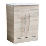$260 24x16x32 in. Gray Vanity with White Sink