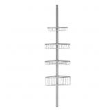 York Tension-Pole Caddy, Powder Coated Silver