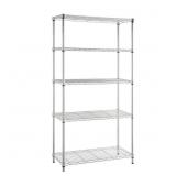 $109 5-Tier Steel Wire Shelving Unit (48x72x18)