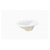 Vitreous China Drop-In Lavatory with 8" centerset,