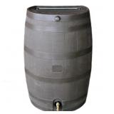 $111 50 Gal. Rain Barrel Walnut, Brass Spigot