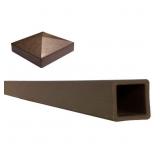 5x5x8 ft. Woodland Brown Composite Fence Post