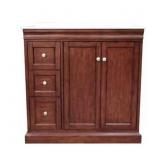 $1288 36 in. Poppy Vanity Set, Medium Brown