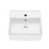 Claire Compact Ceramic Wall Hung Sink in White