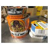 5 Lots: 2 Blue, 2 Black, 1 White Gorilla Tape