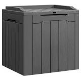 Flamaker Deck Box 31 Gallon Waterproof Resin