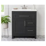$400 Clady 31 in. Single Sink Matte Black Bath Van