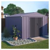 $545 VEIKOUS 8x10 ft Metal Outdoor Storage Shed