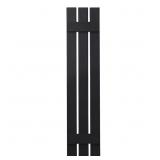12 in. x 47 in. Poly 3-Board Shutters Black