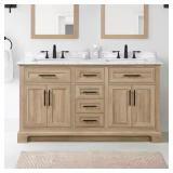 $799 Doveton 60x19x34.5 Bath Vanity Tan
