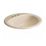 Glacier Bay 19 in. Round Vitreous China Sink