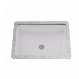$134 17 in. Rectangular Undermount Bathroom Sink