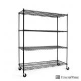 $170 Black 4-Tier Metal Garage Storage Unit