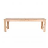 $126 Backless 60 in. Natural Wood Outdoor Bench