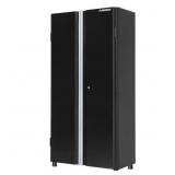 $1494 Steel Garage Cabinet, Black (36x72x18 in.)