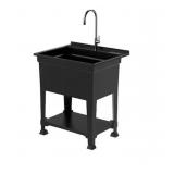 $199 30x24x35in Black Sink with Pull-Down Faucet