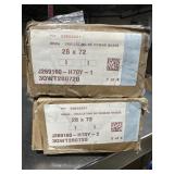 Lot of (2) Cordless Roman Shades, Linen White