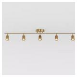 $200 Shura 5-Light Brushed Brass LED Track Light