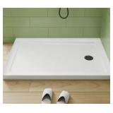 $299 48x32 in. Alcove Shower Pan Right Drain