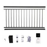$216 Aluminum Deck Railing 36 in. x 8 ft. - Black