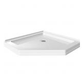 $219 38x38 Corner Shower Pan Base, Center Drain