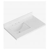 $516 36x22 in Carrara White Quartz Vanity Top