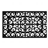 Callowaymills 18"x30" Black Rubber Door Mat