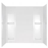 $158 DELTA Bathtub Wall Set In High Gloss White