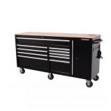 $798 72 in. W x 20 in. D Black Mobile Workbench