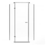 $499 38x72 Neo-Angle Frameless Shower, Stainless