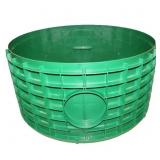 24 in. x12 in. Tall Septic Tank Riser & Lid