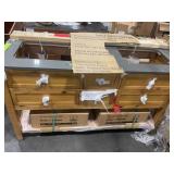 $1019 60in Double Semi Recessed Sink Vanity