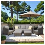 $729 Vultros Gray 5-Piece Outdoor Seating Set