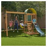 $399 123 x 108 x 95 KidKraft Ainsley Swing Set