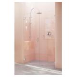 $592 Illume 45x78 Frameless Shower Door Chrome