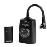 1 Lot (1) Outdoor Wireless Outlet with Remote, 2-O