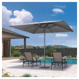 $230 (Full Skid) 10 ft Square Patio Umbrella,