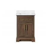 $379 Doveton 24 in. Dark Walnut Bath Vanity