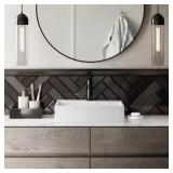 Claire Vessel Sink in Glossy White
